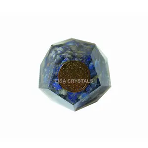 Lapis Lazuli Orgonite Geometric Shape Geometric 100% Genuine Spiritual Healing Crystal Natural Gemstone Power For Sale