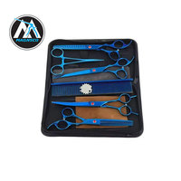 Ensemble de toilettage pour animaux de compagnie professionnel toiletteur pour animaux de compagnie ensemble de ciseaux de toilettage ciseaux de coupe de coiffeur pour le toilettage des chiens