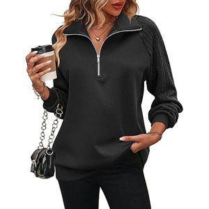 Loose fit women full sleeve sweatshirt comfy cotton <b>blend</b> stylish and warm daily outfit - Product Image 1