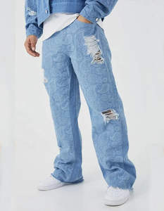 กางเกงวอร์มทรงหลวมของผู้ชายกางเกงวิ่งขายาวทรงโอเวอร์ไซส์ - Product Image 1