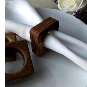 Servilletero de Madera Artesanal, Anillo Rústico y Elegante para Vajilla, para el Hogar, Cenas y Eventos Especiales - Product Image 2