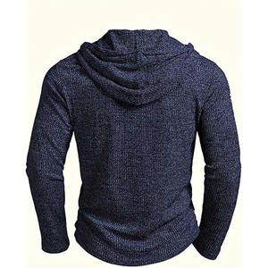 Sudadera con Capucha de Invierno para Hombre, Estilo Urbano, 100% Algodón, Transpirable, de Secado Rápido, con Diseño de Bolsillo, Personalizable, OEM/ODM, Suministro al por Mayor - Product Image 2