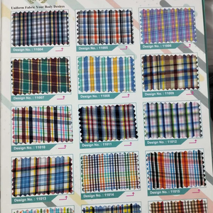 Tela de Alta Demanda para Uniformes Escolares, Tipo Camisa y Falda, Disponible en Cuadros Twill a Precio de Mayoreo Accesible - Product Image 1