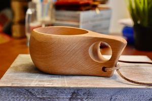Taza de madera hecha a mano de estilo nórdico, taza portátil de madera Natural para café, té y leche, diseño clásico para acampar, regalos de negocios - Product Image 5