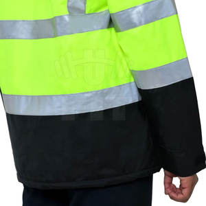 Veste de travail imperméable pour hommes OEM 2024, vêtements de travail industriels en polyester personnalisables pour la sécurité hivernale - Product Image 3