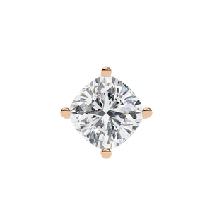18K <b>Solid</b> <b>Gold</b> Princess Cut Lab Grown Diamond Engagement <b>Pendant</b> & Charms IGI Certified Unisex Jewelry - Product Image 2