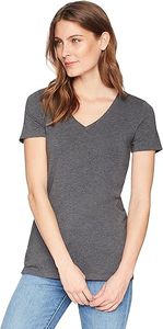 Camisetas de Cuello en V de Color Sólido para Mujer al por Mayor y Ropa Deportiva Informal: Fábrica de Ropa al por Mayor de Alta Calidad - Product Image 2
