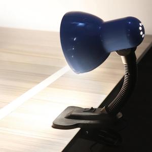 DEDALO Desk Clamp Flexo Lamp - Ideal for Reading Areas and Desks - E-27 Lamp <b>Holder</b> for Any E-27 Bulb (METAL SILVER) - Product Image 5