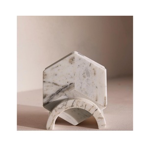 Posavasos de mármol redondos de lujo para mesa de comedor, accesorio para beber de piedra Natural hecho a mano, opción de regalo clásica Premium duradera - Product Image 6