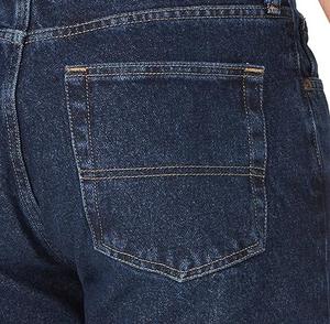 Nouveauté Shorts en denim uni 100% coton pour hommes, style streetwear, vêtements décontractés d'été, respirant, lavage foncé - Product Image 3