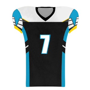 Meilleures ventes Maillot de football américain personnalisé de haute qualité respirant à manches courtes vente en gros de hauts Technique de sublimation - Product Image 2