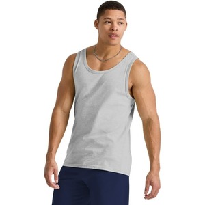 Camiseta de tirantes sin mangas para hombre personalizada OEM, camisetas sin mangas lisas de estilo informal de secado rápido de alta calidad, camisetas sin mangas tejidas a precio barato de fábrica con patrón 3D - Product Image 1