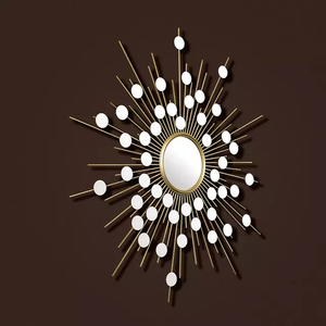 Home Decor <b>Design</b> Wall <b>Mirror</b> Indoor Leave <b>Design</b> Classic And Modern Decor <b>Mirror</b> Multiple Finishing <b>Designs</b> - Product Image 2