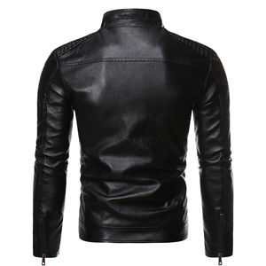 Veste en cuir stylée pour hommes, veste en cuir 100% de couleur personnalisée pour hommes, vestes en cuir minces personnalisées - Product Image 5