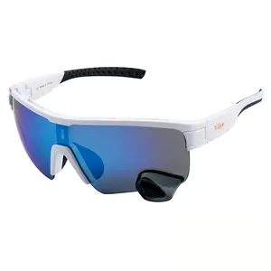 Kacamata hitam olahraga terintegrasi kacamata TriEye desain baru untuk bersepeda