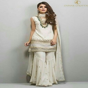 Kanya Libas Anarkali Suit / Anarkali Suits <b>Dresses</b> / Hand Worked <b>Linen</b> Anarkali Salwar Kameez (Salwar and Kameez) From Delhi - Product Image 2