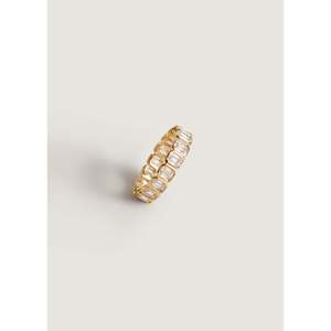 Margot Emerald Cut Diamond Eternity <b>Ring</b> 14k Solid Gold Women's Wedding - Product Image 4