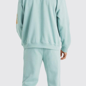 Survêtement d'hiver 100% coton personnalisable XL Plus Size pour hommes Ensemble de jogging respirant Écologique Bouffée Haut Logo imprimé Dernières - Product Image 3