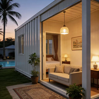 Maisons conteneurs préfabriquées démontables de 20 et 40 pieds (4,5 x 5,95 m) – Garages mobiles préfabriqués en kit avec installation facile