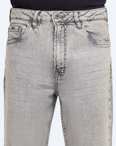 Pantalon en jean droit décontracté pour homme, style streetwear personnalisé, 100% coton, méthode de tissage tricotée pour les vêtements de sport - Product Image 3