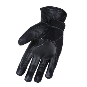 Unisex Negro Verano Nudillo Perforado Invierno Cuero Malla Guantes Personalizado Auto Racing Motocicleta Desgaste - Product Image 4