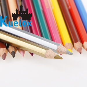 Kuelox 8812 Lápices de Colores Solubles en Agua de 12/24/36/48 Colores con Tubo Metálico Triangular para Colorear, Material Escolar de Arte - Product Image 4