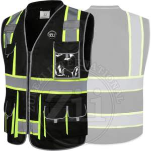 Veste haute visibilité vêtements de travail haute visibilité vêtements de sécurité gilet de sécurité réfléchissant multi-poches Construction de sécurité réfléchissante - Product Image 2