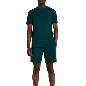 Short et tee-shirt de rue unisexe à logo personnalisé pour hommes, ensemble 2 pièces t-shirt et short d'été en détresse délavé pour hommes - Product Image 4