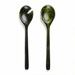 Juego de utensilios de cocina de madera SERVIDOR DE ENSALADA DE MADERA JUEGO DE 2 HECHO A MANO ÚNICO KETCHENWAR - Product Image 3