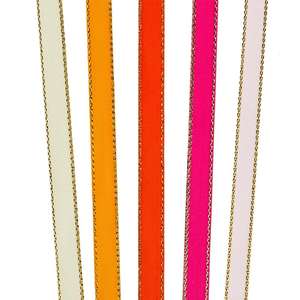 Cinta de Raso con Borde Dorado, Hecha a Mano, de Lujo, de Poliéster y Seda, para Envolver Regalos de Cumpleaños, Rollo de 1 Yarda - Product Image 3
