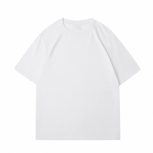 Vente en gros de t-shirts surdimensionnés unisexes de haute qualité en jersey de coton doux pour hommes, logo uni et épais à motif en option - Product Image 4