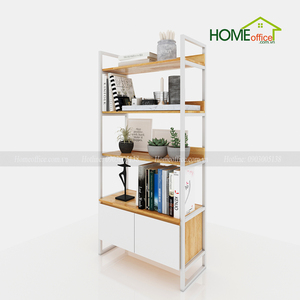Modern 4-Tier Standing Wood <b>Shelf</b> SFKS027 for Living Room Decorative Purpose - Product Image 2