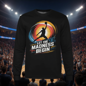 Camiseta de manga larga para el día del partido de baloncesto universitario Let The Madness Begin - Product Image 3
