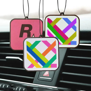Factory Customized Promotional Novelty Gifts Car Air Freshener Hanging Paper Card Aromatreatment Pendant Interior Home
