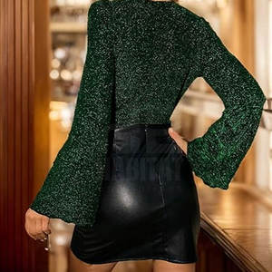 Faldas de Cuero Genuino Cómodas para Mujer, Material Duradero, Textura Suave, Perfectas para Uso Casual - Product Image 3