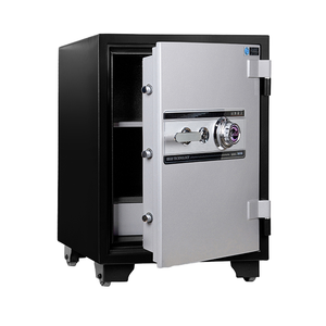 กล่องฝากนิรภัยทำจากสแตนเลสทนไฟ SLS-76C บ้านพร้อมรหัสล็อคและกุญแจ - Product Image 1