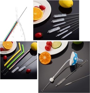 Brosse de nettoyage en gros pour pailles, 7,87 pouces de long, en acier inoxydable et nylon, pour pailles réutilisables - Product Image 5