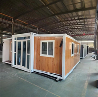 Casa Prefabricada de Acero de 2 Dormitorios, Impermeable, de Instalación Rápida, con Cocina y Baño, Diseño Moderno de Mediados de Siglo, 1 Año de Garantía