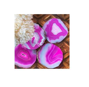 Wholesale Premium Quality Agate <b>Coaster</b> Tableware Accessories with <b>Gold</b> Electroplated Agate Slice Premium Mats & Pads - Product Image 4