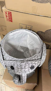 Cesta de almacenamiento de ratán de bambú 2025 más vendida con forro VA001 Diseño de elefante - Product Image 6