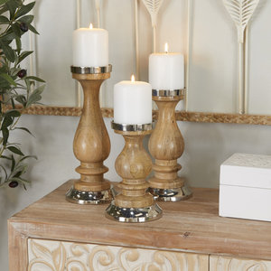 Handcrafted Wooden <b>Candle</b> Stick Holders for Wedding and Event Table to Elevate Your Home Decor and Celebrate Moments of Elegance - Product Image 2