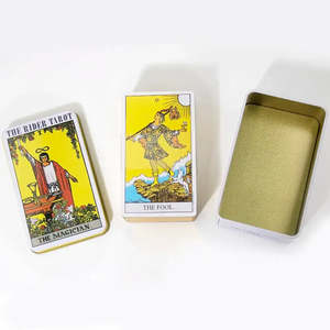 Jeu de tarot anglais Rider, tarot français traditionnel avec interprétations anglaises - Product Image 6