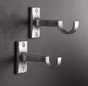 Black High End Metal Curtain Rods End Accessories With <b>Artistic</b> And Unique Designs For Both Casual And Formal Interior <b>Settings</b> - Product Image 3