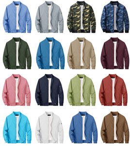2024 automne hiver mode manteau Stand manteaux col mince conçu fermeture éclair hommes veste hommes en plein air pilote veste - Product Image 6