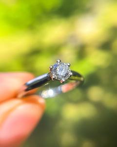 6mm rond coupe blanc CZ Solitaire bague 925 argent fiançailles alliance femmes proposition anniversaire bijoux - Product Image 4