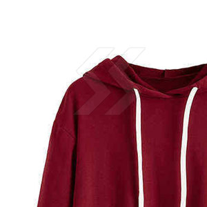 Uso al aire libre Superventas Mujeres Crop Top Sudaderas con capucha Ropa de moda Durable Transpirable Fleece Mujeres Crop Top Sudaderas con capucha - Product Image 5