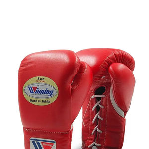 Gants de boxe sur mesure de qualité supérieure OEM, fabriqués en cuir de vache véritable, gants de Muay Thai, gants de boxe professionnels pour l'entraînement - Product Image 2