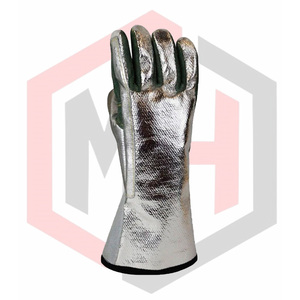 Gants de soudage à double face populaires de haute qualité, résistants à la chaleur, antistatiques, résistants à la déchirure, 11 oz, 16 pouces, sans poudre - Product Image 3
