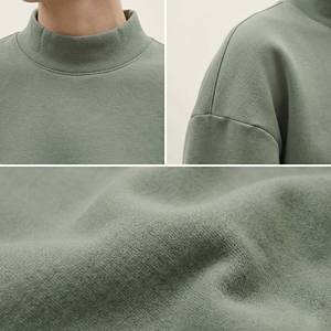 เสื้อสเวตเชิ้ตคอเต่าทรงบ็อกซี่ ผ้าถักเนื้อหนาพิเศษ สำหรับฤดูหนาว คุณภาพพรีเมียม ขายส่ง สีเขียวเซจ สไตล์สตรีทแวร์ - Product Image 5