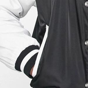 Veste universitaire OEM à la mode pour hommes respirant chenille broderie manches en cuir personnalisé équipe américaine basket VarsityJacket - Product Image 4